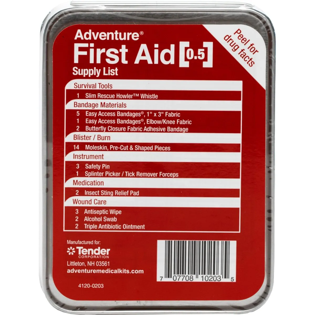 Adventure Medical Kits Adventure First Aid 0.5 Oz Tin 2 Adventure Medical Kits Adventure First Aid 0.5 Oz Tin - Image 2
