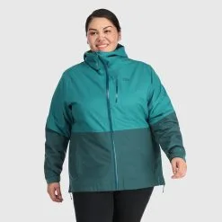 Outdoor Research Aspire II Jacket Plus - Women's (Fall 2022) -Women's Jackets Sales Store 2879712230a1 aspire deep lake treeline rsz 19780.1663798641.1280.1280 69895.1675285009