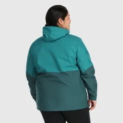 Outdoor Research Aspire II Jacket Plus - Women's (Fall 2022) -Women's Jackets Sales Store 2879712230a2 aspire deep lake treeline rsz 96312.1663798641.1280.1280 17256.1675285009