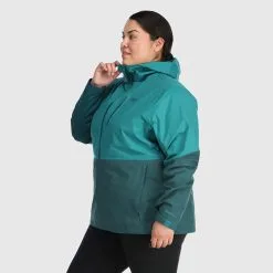 Outdoor Research Aspire II Jacket Plus - Women's (Fall 2022) -Women's Jackets Sales Store 2879712230a3 aspire deep lake treeline rsz 00125.1663798641.1280.1280 32100.1675285009