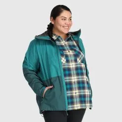 Outdoor Research Aspire II Jacket Plus - Women's (Fall 2022) -Women's Jackets Sales Store 2879712230a5 aspire deep lake treeline rsz 23854.1663798641.1280.1280 53787.1675285009