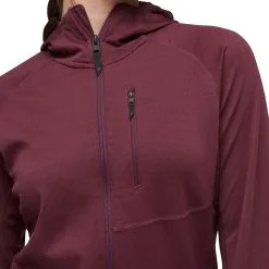 Black Diamond Coefficient Fleece Hoody - Women's -Women's Jackets Sales Store 744021 5016 W COEFFICIENT HOODY Blackberry 06 rsz 38398.1660167893