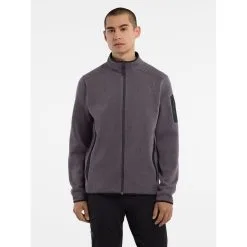 Arc'teryx Covert Cardigan - Men's -Women's Jackets Sales Store Covert Cardigan Black Heather Front View rsz 04163.1672788141
