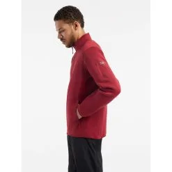 Arc'teryx Covert Cardigan - Men's -Women's Jackets Sales Store Covert Cardigan Bordeaux Heather Side View Left rsz 57900.1672788141