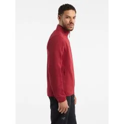 Arc'teryx Covert Cardigan - Men's -Women's Jackets Sales Store Covert Cardigan Bordeaux Heather Side View Right rsz 12130.1672788141