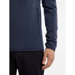 Arc'teryx Kyanite AR 1/2 Zip - Men's -Women's Jackets Sales Store Kyanite AR 1 2 Zip Neck Black Sapphire Pocket Detail rsz 54879.1675106944