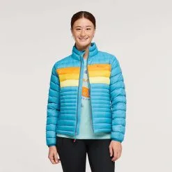 Cotopaxi Fuego Down Jacket - Women's 19 Cotopaxi Fuego Down Jacket - Women's -Women's Jackets Sales Store S23WFuegoDownJacketPoolsideStripes 3 1200x 92345.1676582418