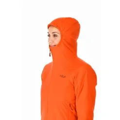 Rab Xenair Alpine Light Jacket - Women's 12 Rab Xenair Alpine Light Jacket - Women's -Women's Jackets Sales Store Womens Xenair Alpine Light Jacket RedGrapefruit QIP 02 RGP DETAIL2 on model rsz 24539.1675297552