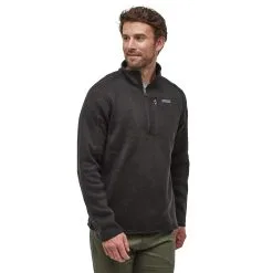 Patagonia Better Sweater 1/4 Zip - Men's -Women's Jackets Sales Store wbf19 25523 blk om1 bcg 18605.1652136324